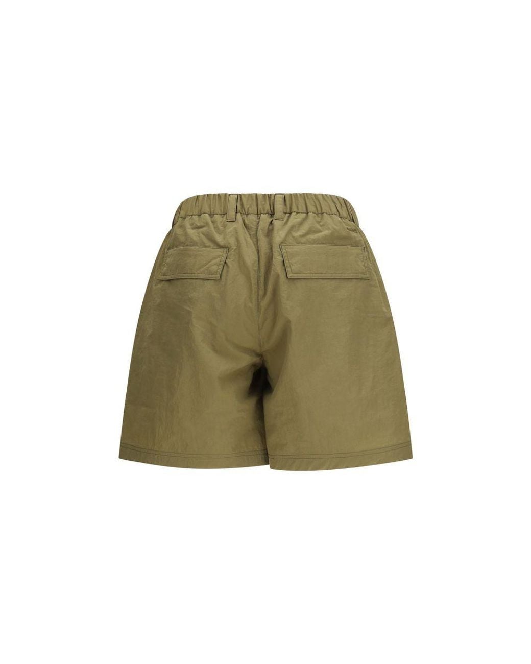 Laminar Green Polyester Bermuda Shorts for men