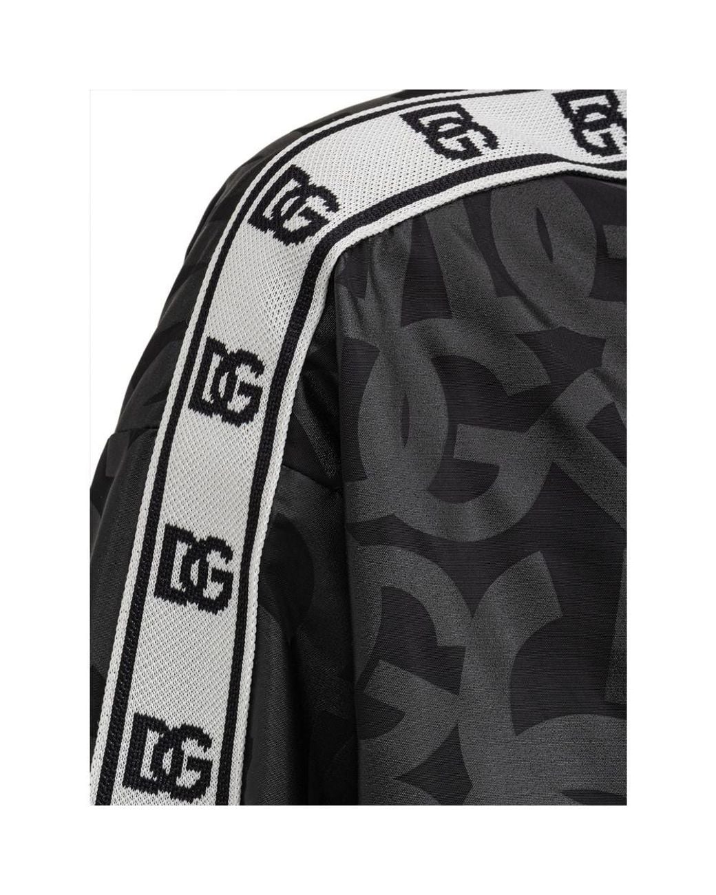 Dolce & Gabbana Black Polyester Shell Jacket for men