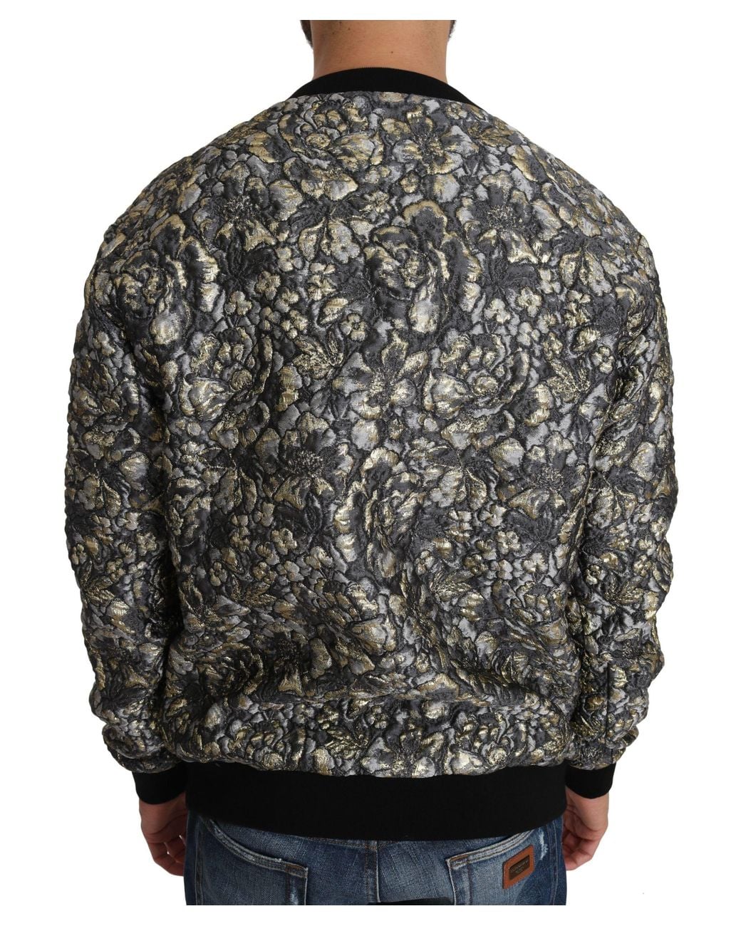 Dolce & Gabbana Black Samba Jacquard Palmtree Pullover Sweater Polyester Clothing for men