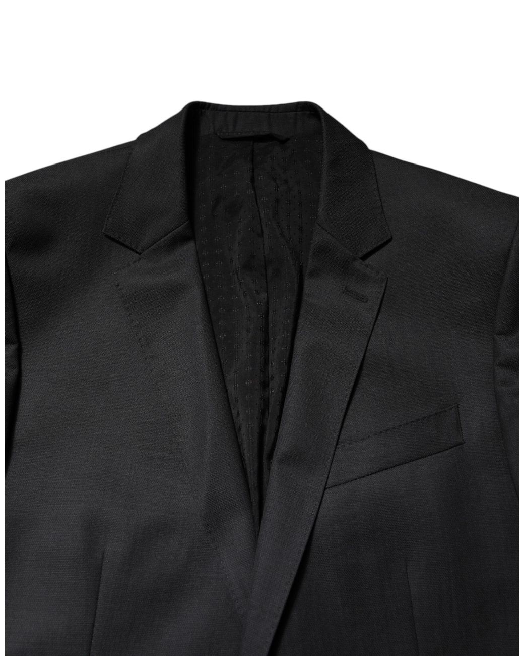 Dolce & Gabbana Black Martini 2 Pc Single Breasted Suit for men