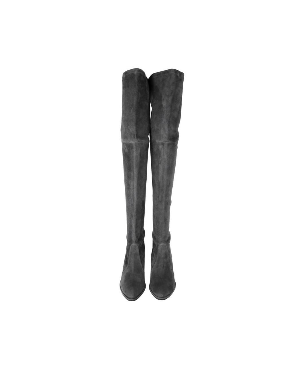 Stuart Weitzman Black Landmark Suede Over-the-knee Boot