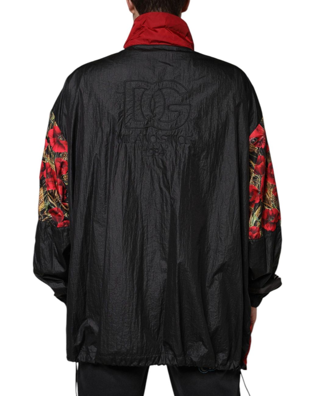 Dolce & Gabbana Red Track Jacket Colorblock Style for men