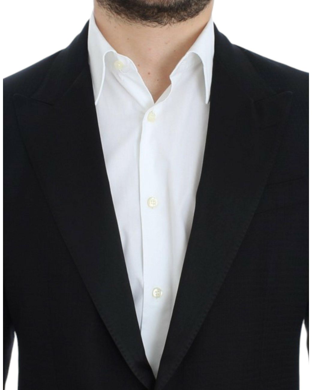 Dolce & Gabbana Blue Wool Silk Sicilia Blazer for men