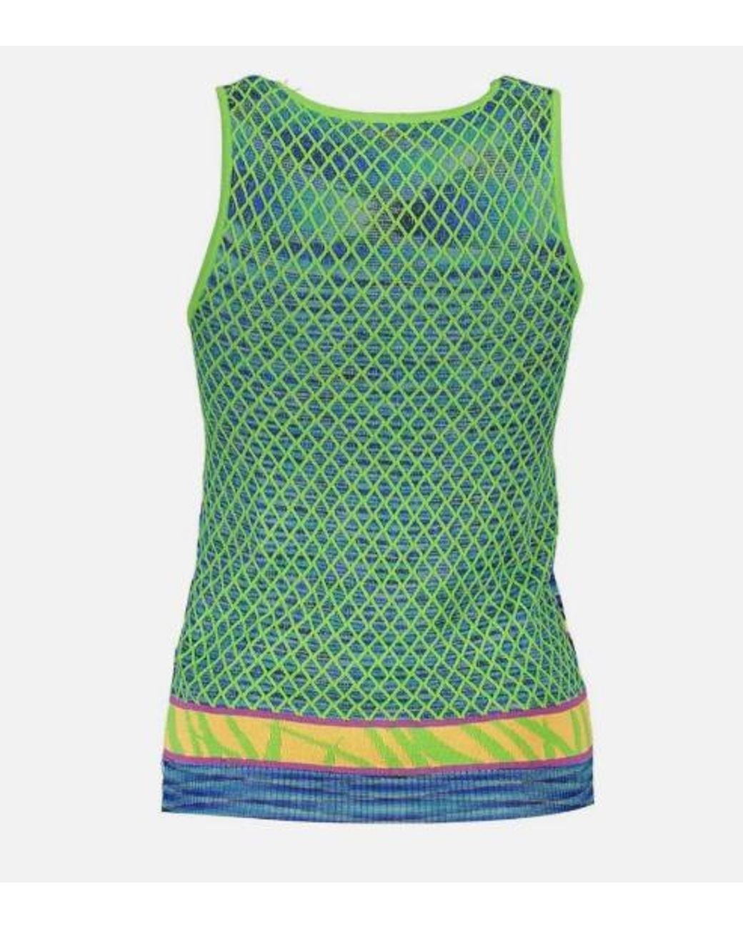 Desigual Green Cotton Top