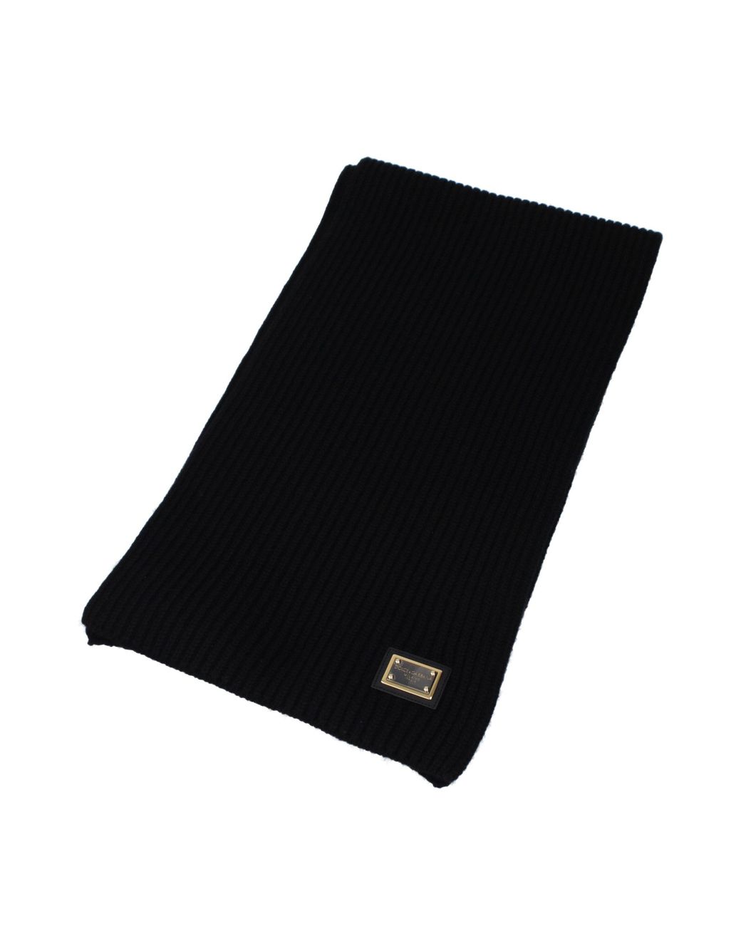 Dolce & Gabbana Black Cashmere Scarf for men