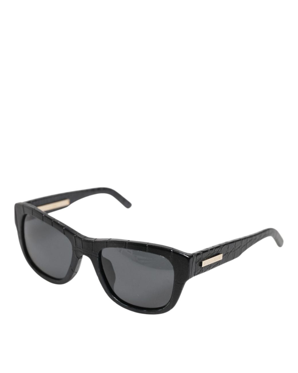 Dolce & Gabbana Black Leather Frame Dg4177 Tinted Lens Sunglasses