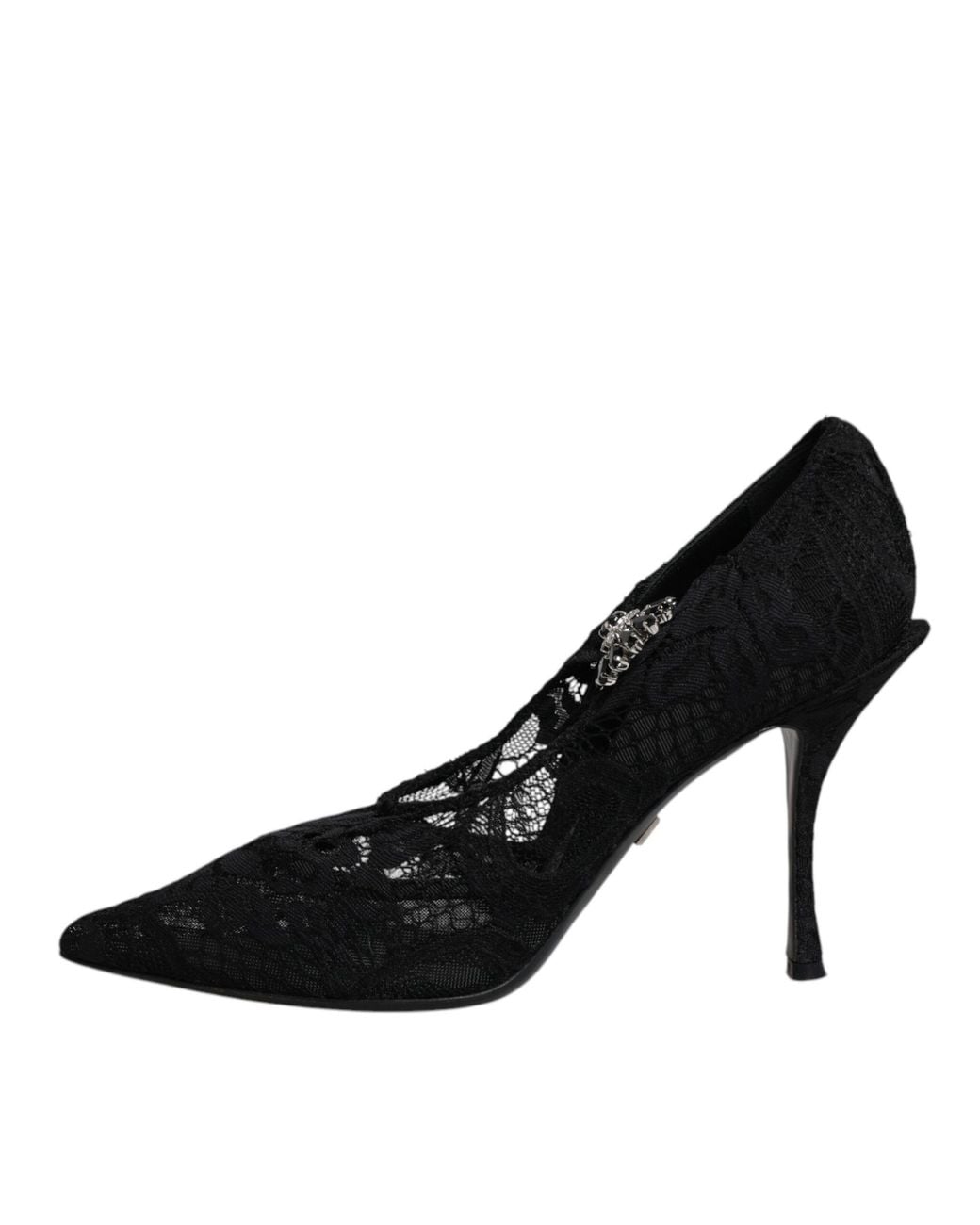 Dolce & Gabbana Black Lace Pumps High Heels Nylon