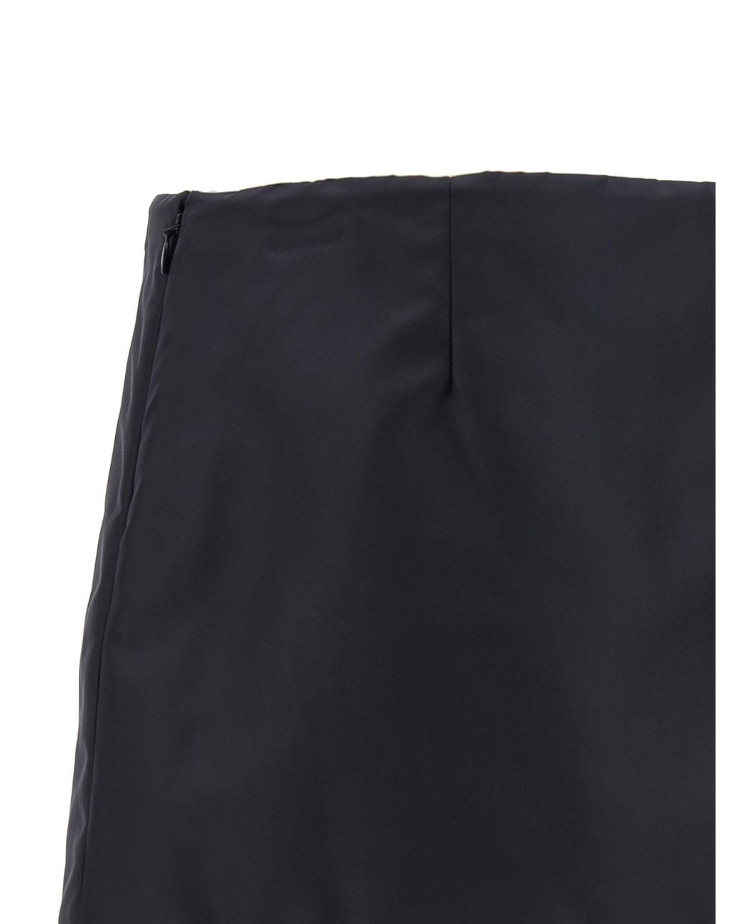 Miu Miu Blue Recycled Polyamide Long Skirt