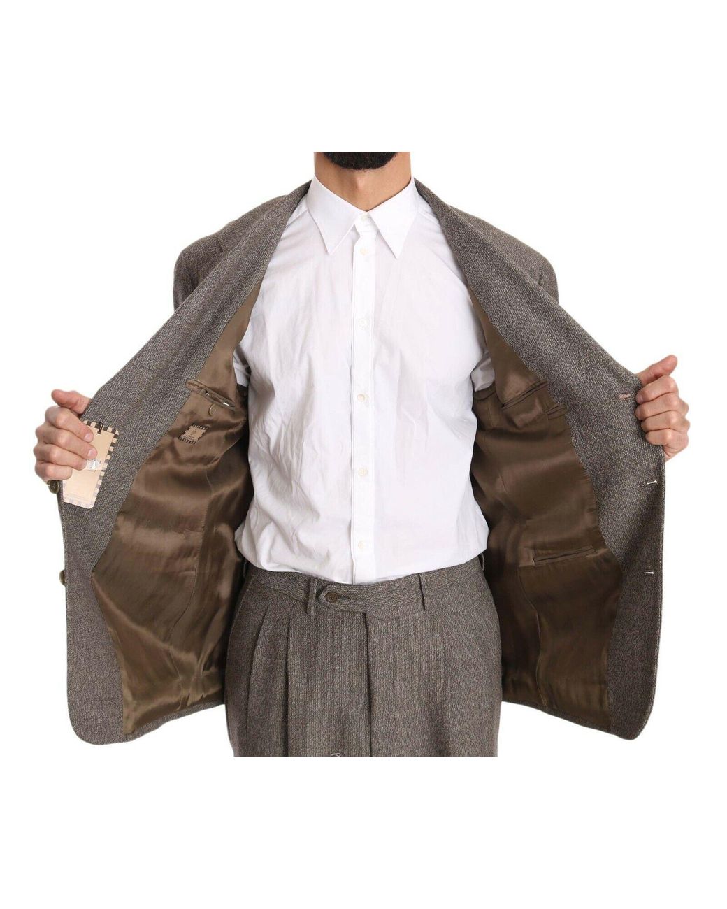 Fendi Black Elegant Light Wool Suit for men