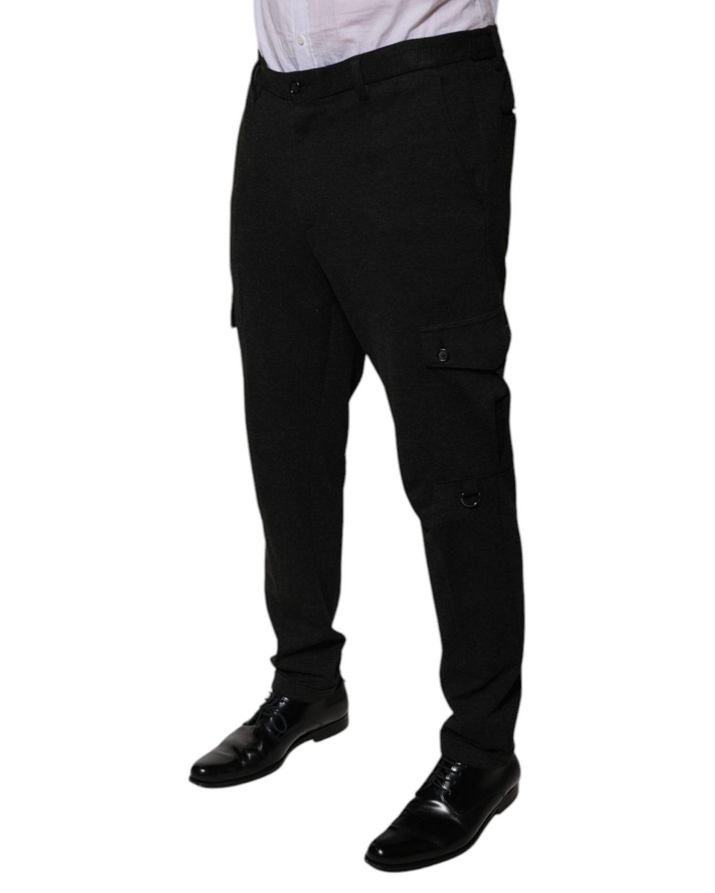 Dolce & Gabbana Black Cargo Trousers Pt0001 for men