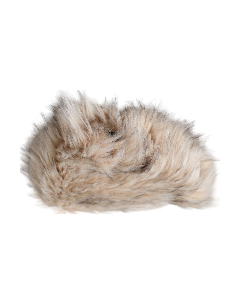 Dolce & Gabbana Natural Acrylic Fur Bucket Hat