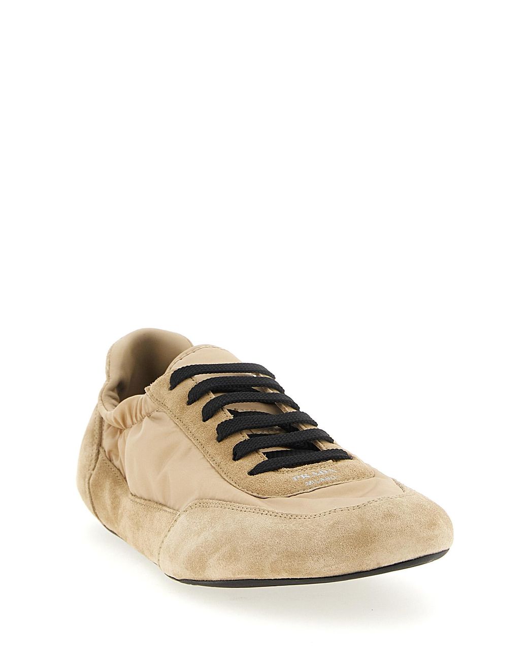 Prada Natural Polyamide Athletic Sneakers