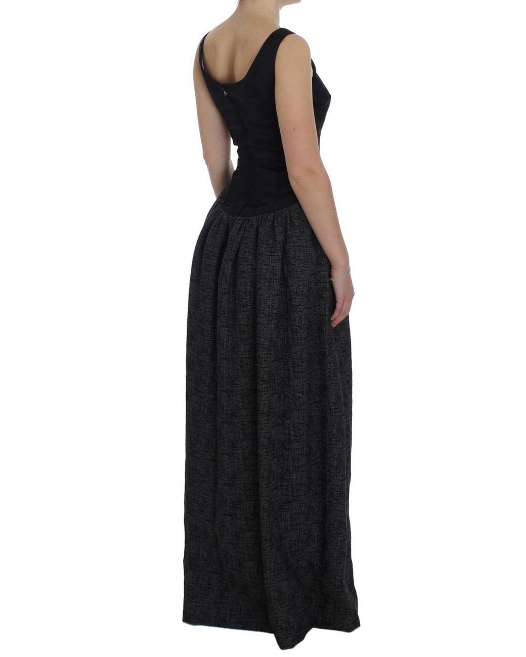 Dolce & Gabbana Black Sheath Gown Full Length Dress