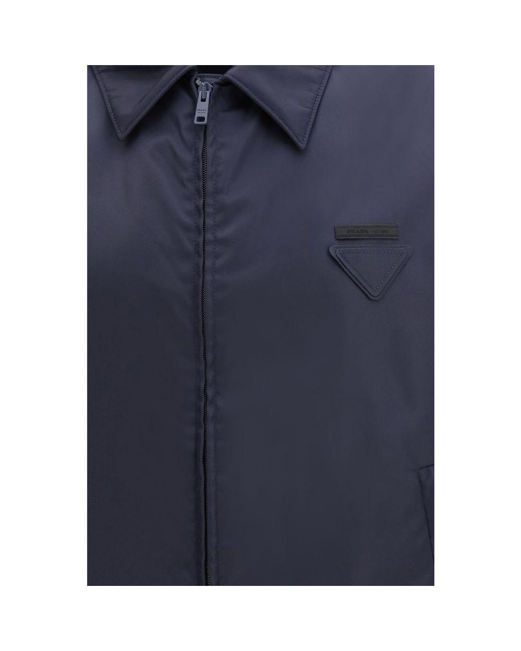 Prada Blue Nylon Shell Jacket for men