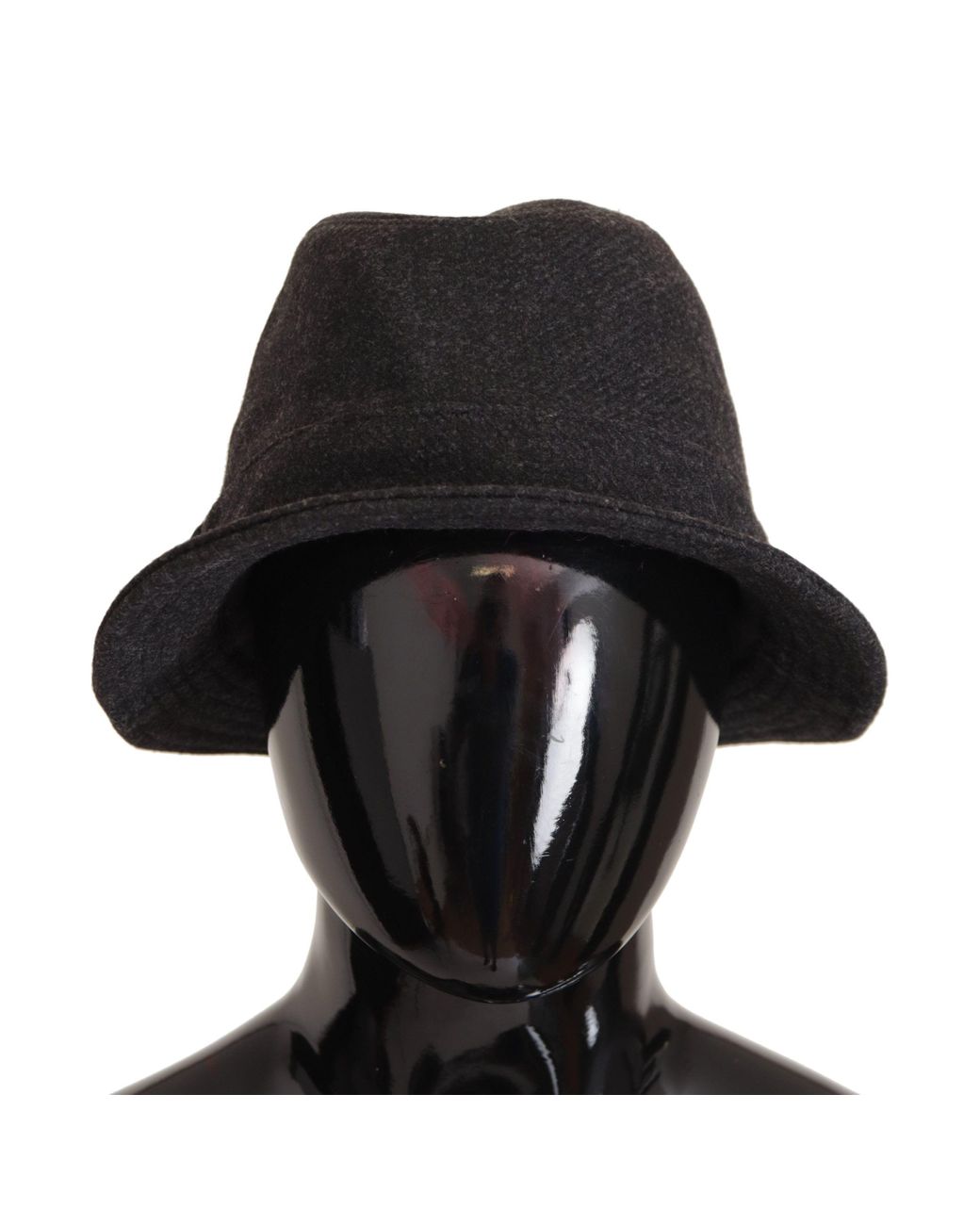 Dolce & Gabbana Black Elegant Trilby Hat