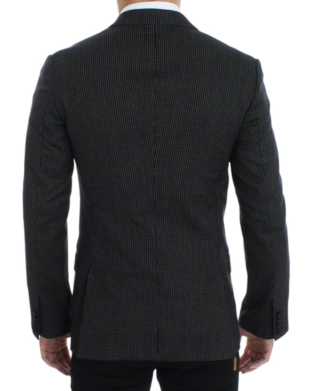 Dolce & Gabbana Blue Dolce Gabbana Black Wool Slim Martini Blazer for men