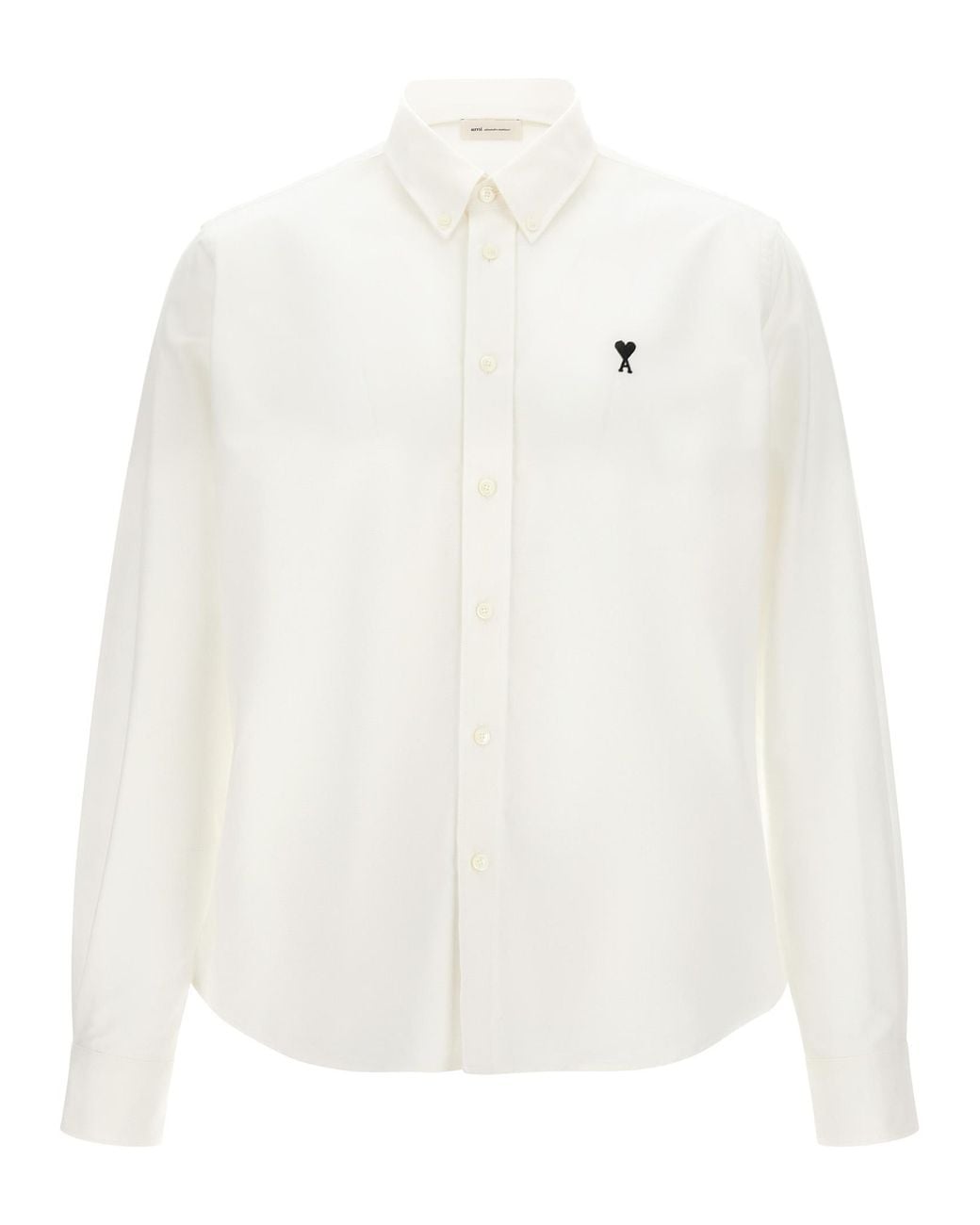 AMI White Cotton Blouse for men