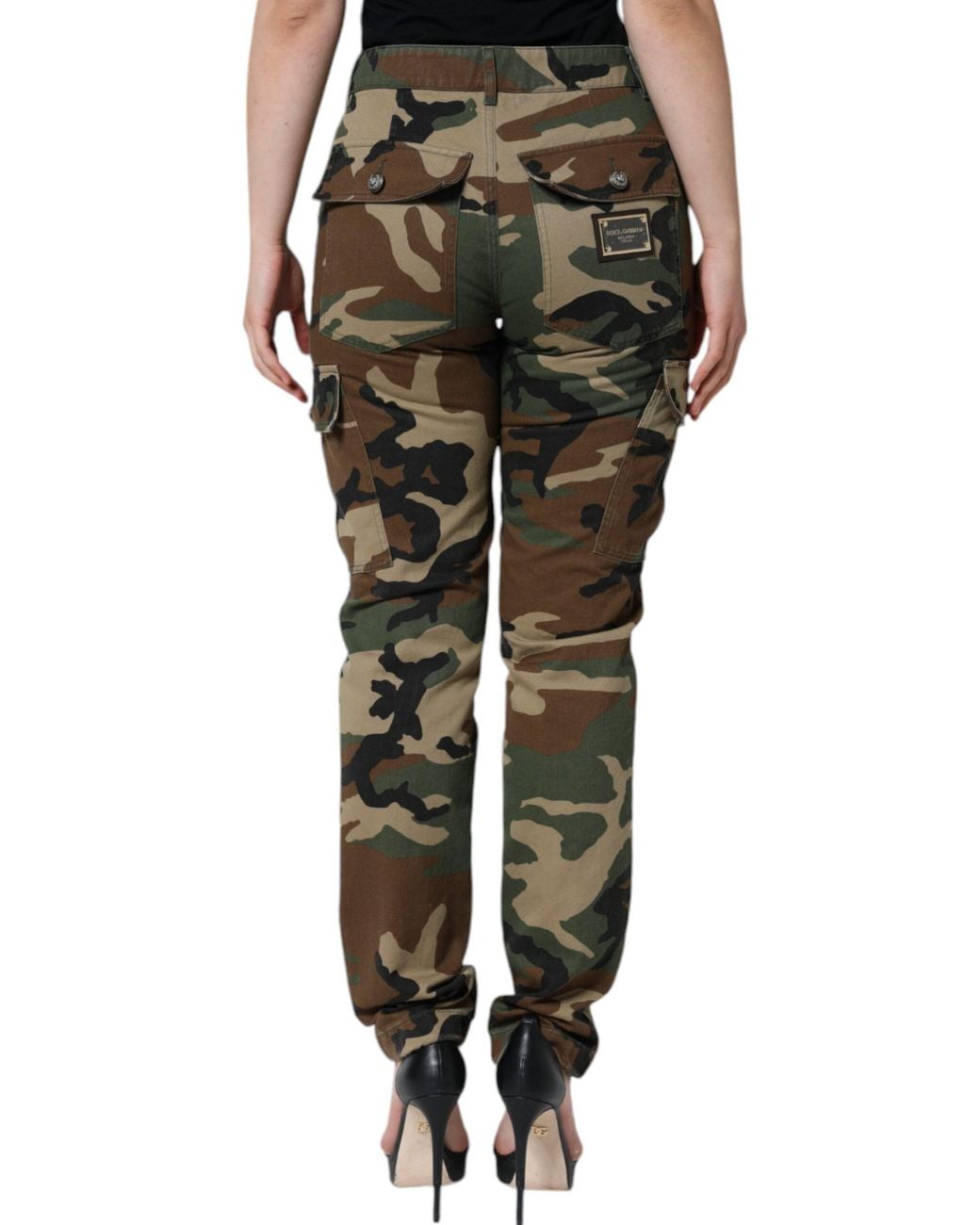 Dolce & Gabbana Green Camouflage Cargo Pants