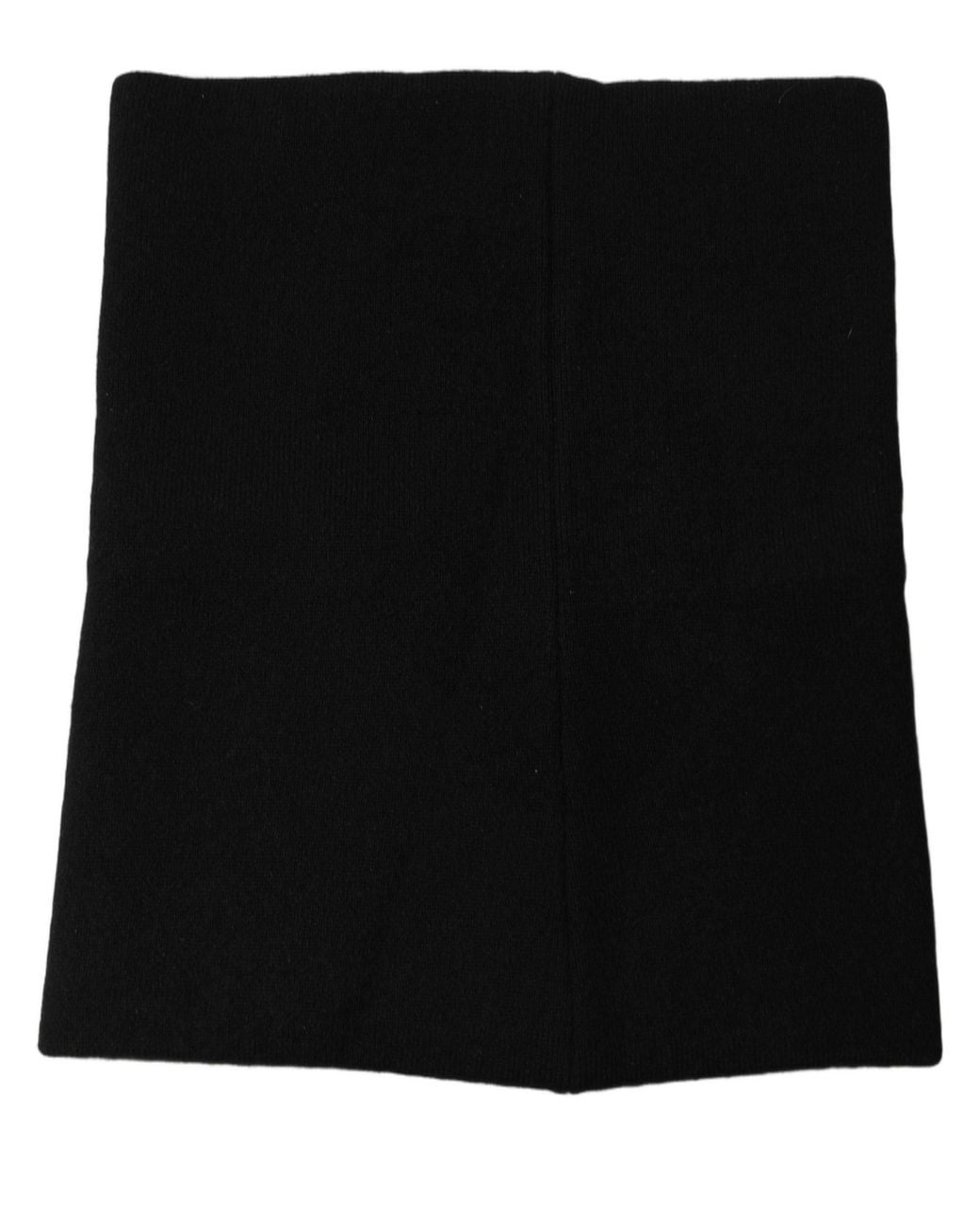 Dolce & Gabbana Black Cashmere Knitted Neck Warmer Scarf for men
