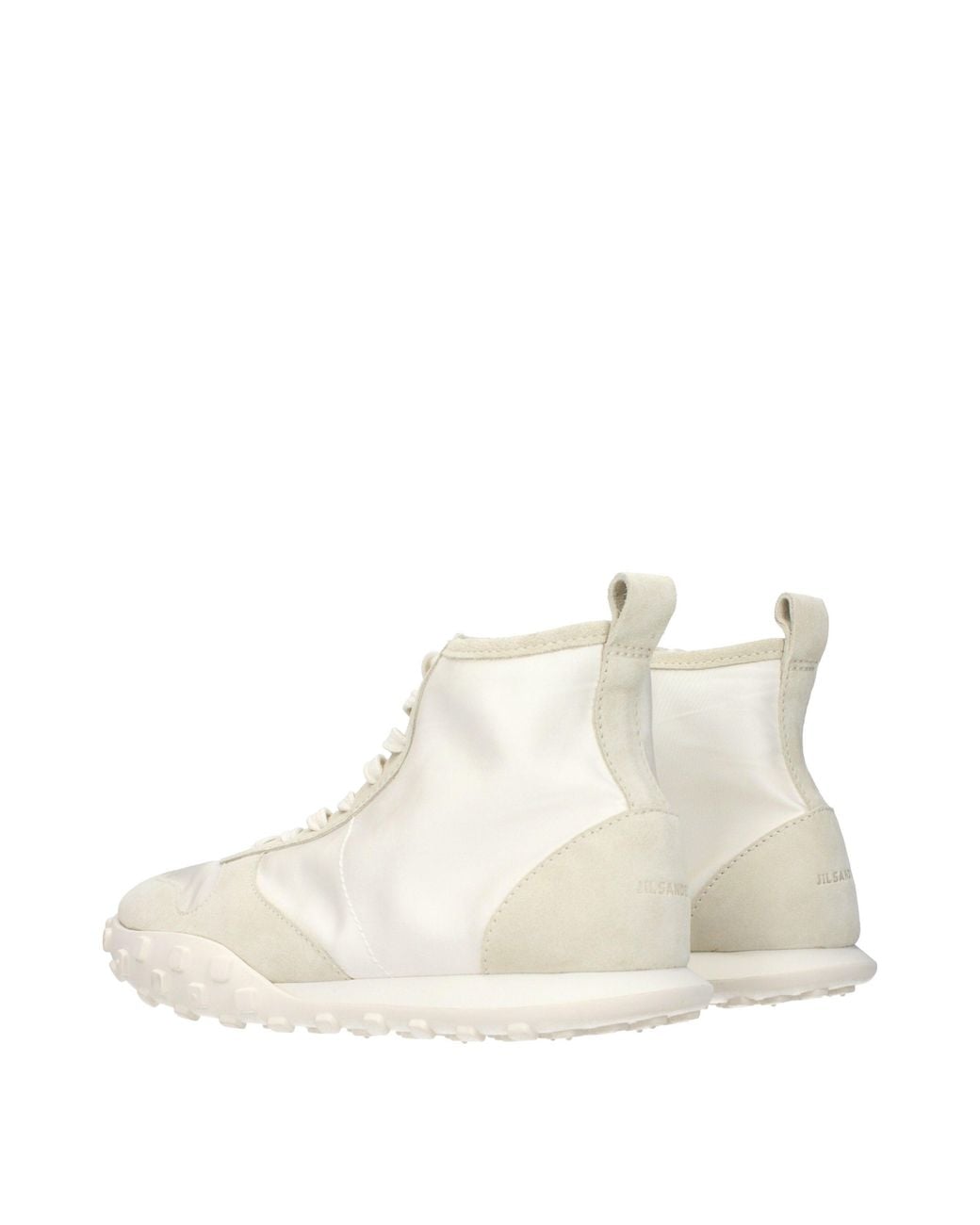 Jil Sander Natural Fabric High Top Sneakers for men