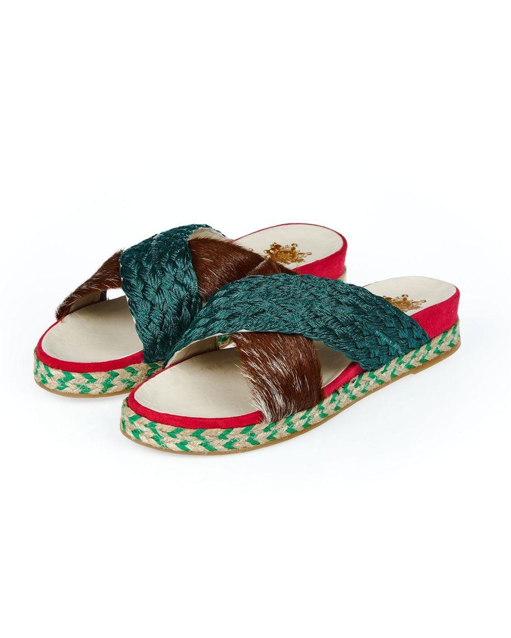 MR & MRS Green Multicolor Dankalia Sandal