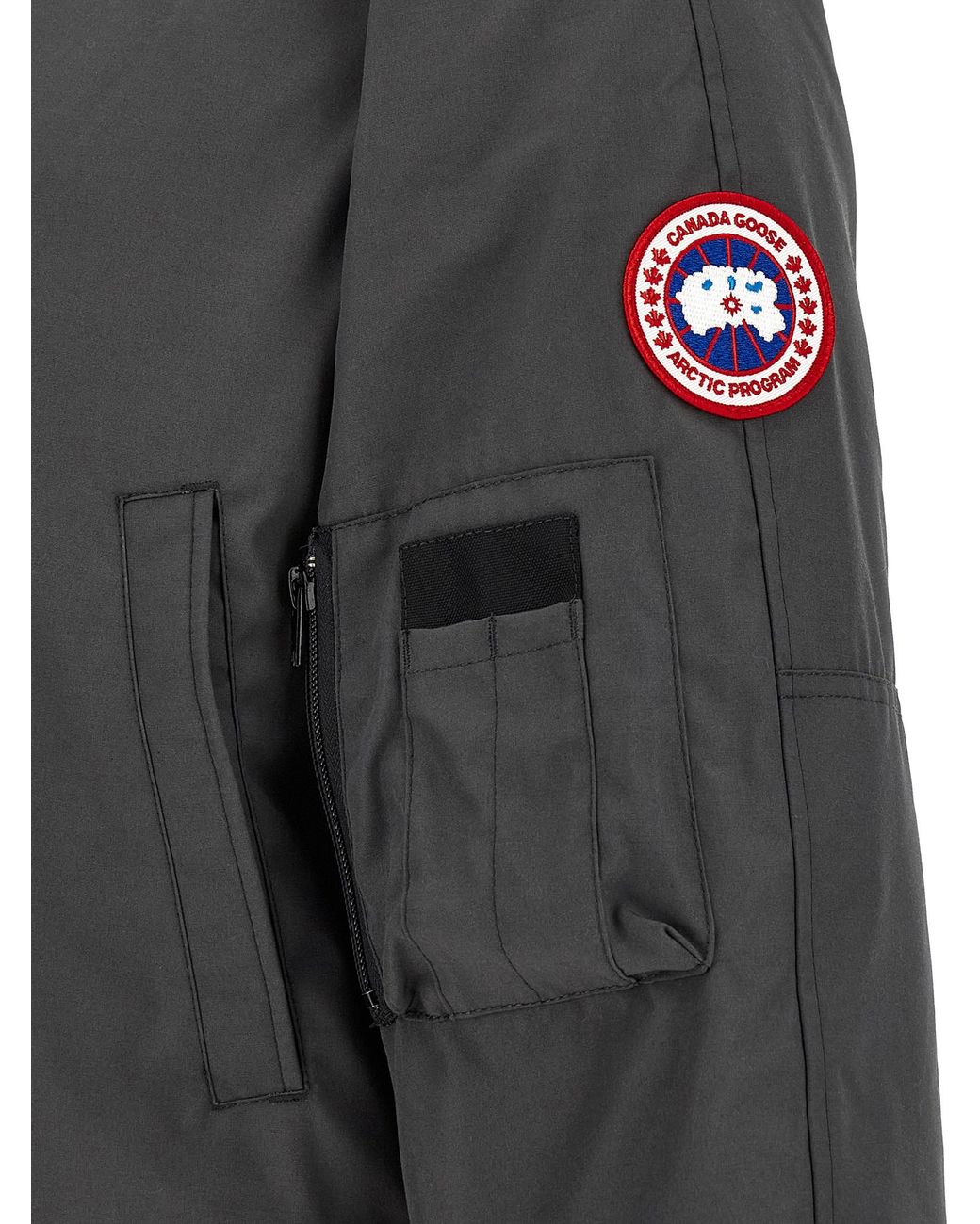 Canada Goose Gray Polyester Bomber for men