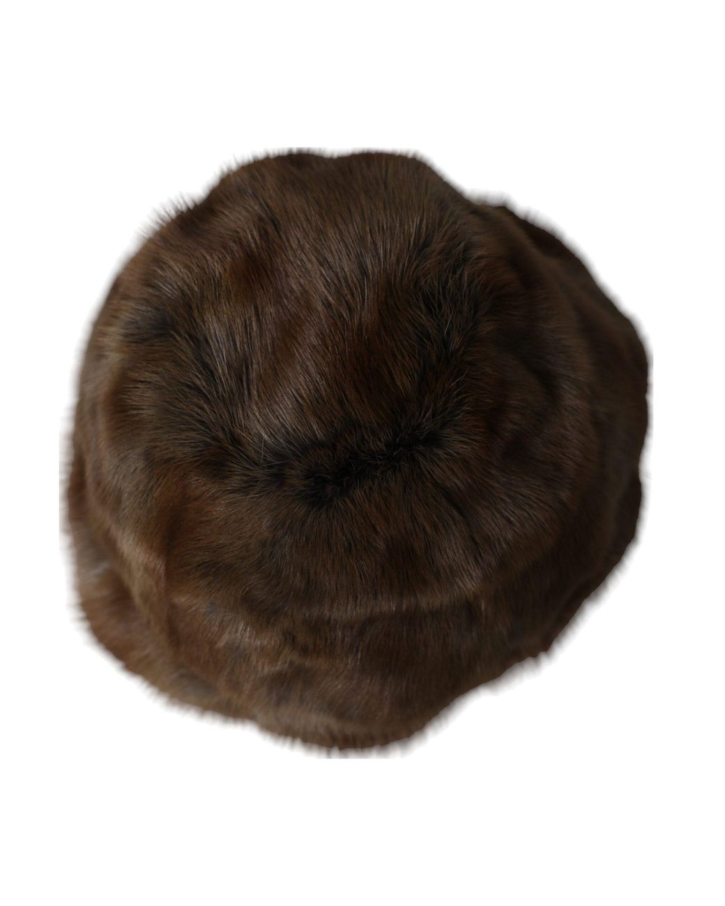 Dolce & Gabbana Brown Weasel Fur S Cashmere Hat Beanie