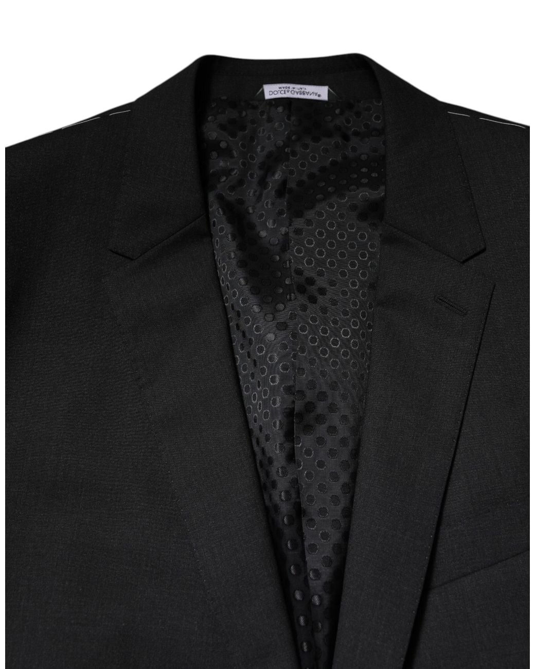 Dolce & Gabbana Black Martini Single Breasted Jacket for men