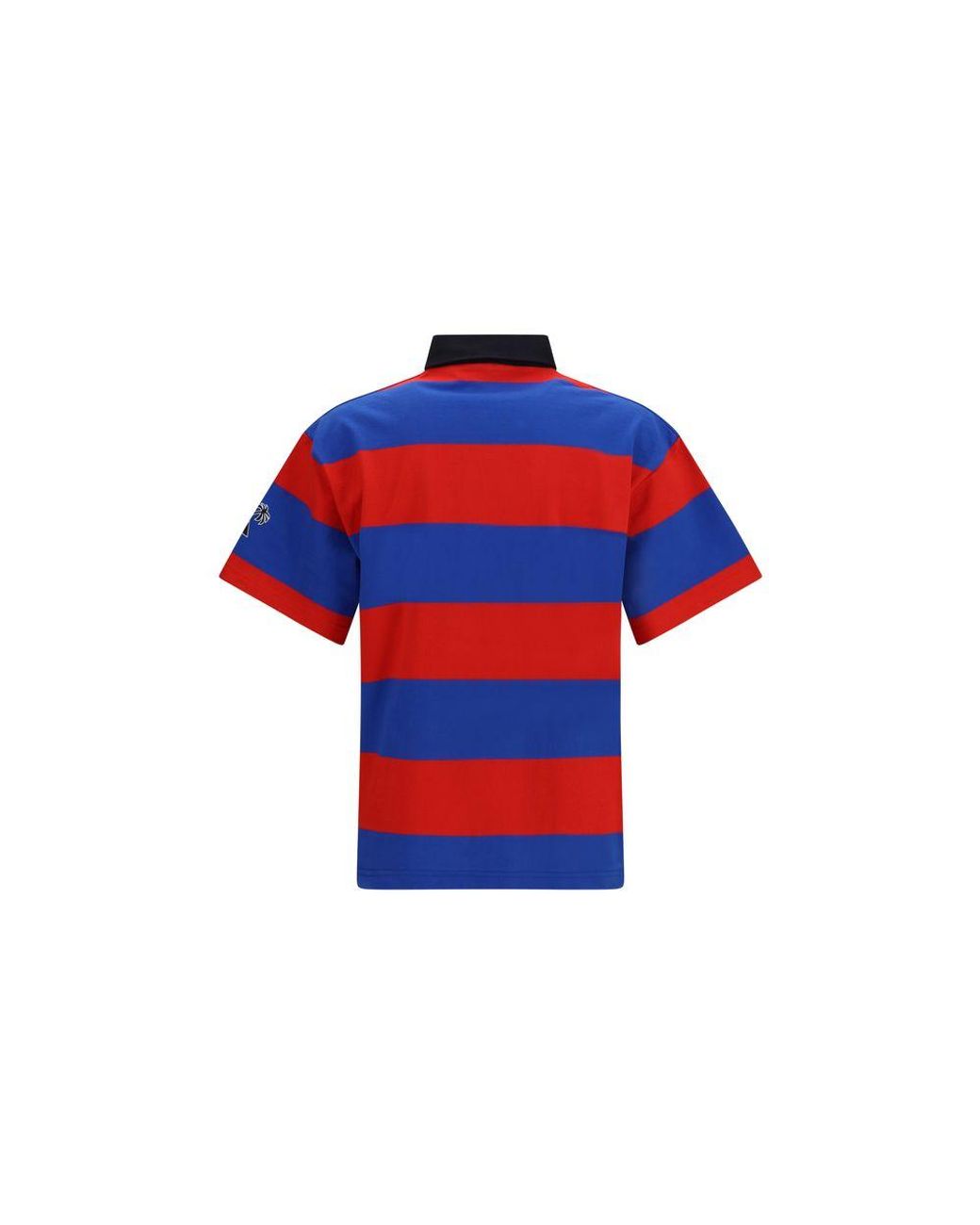 Palm Angels Blue Multicolor Cotton Polo Shirt for men