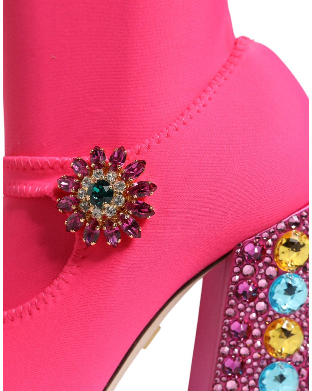 Dolce & Gabbana Pink Heeled Boots