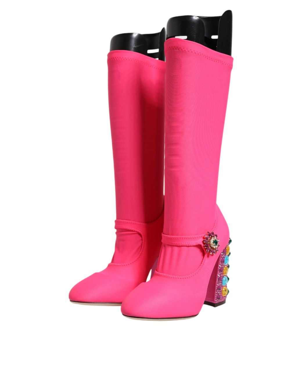 Dolce & Gabbana Pink Heeled Boots