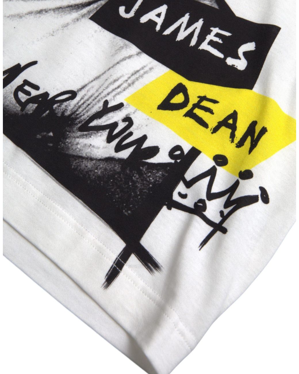 Dolce & Gabbana Gray Graphic Cotton Short Sleeves T-Shirt for men