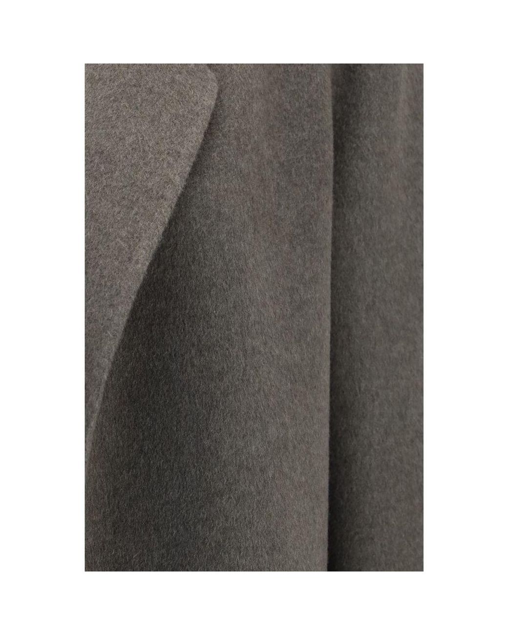 The Row Gray Cashmere Full-Length Jacket