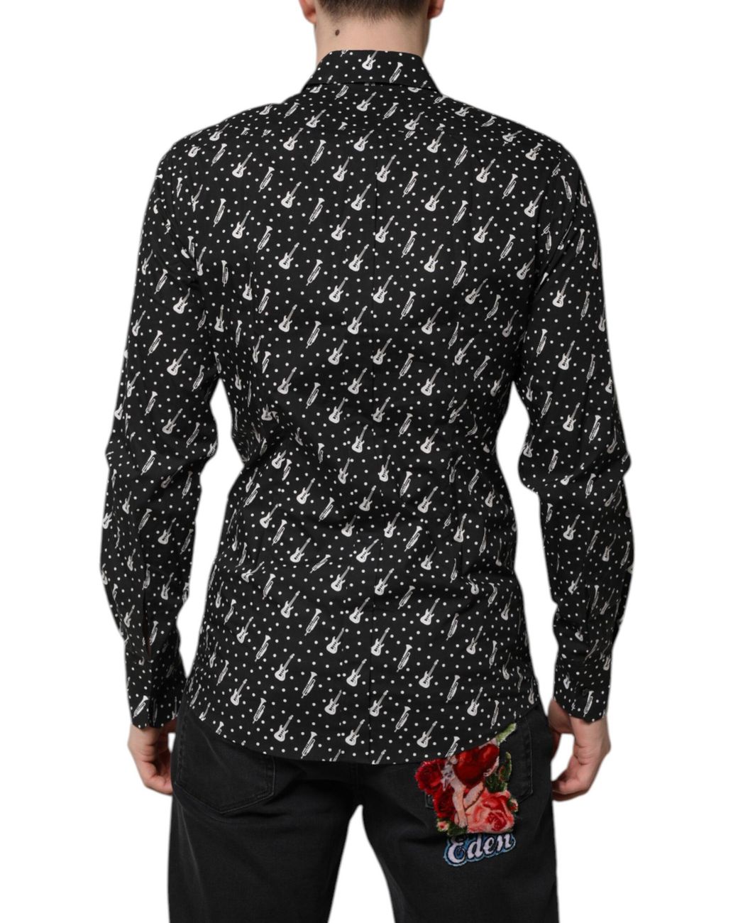 Dolce & Gabbana Black Instrument Embellished Shirt for men