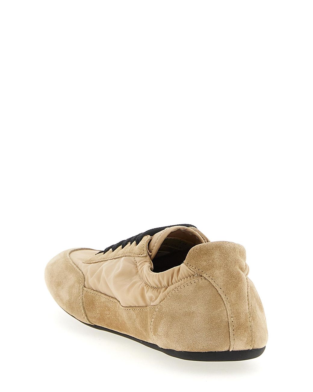 Prada Natural Polyamide Athletic Sneakers