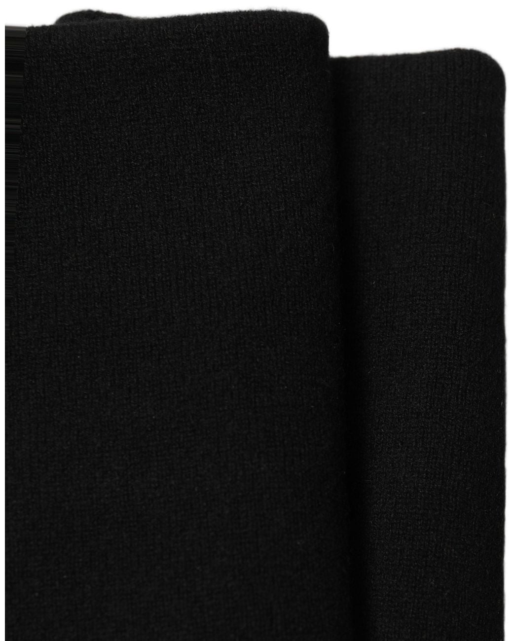 Dolce & Gabbana Black Cashmere Knitted Neck Warmer Scarf Nylon Elastane for men