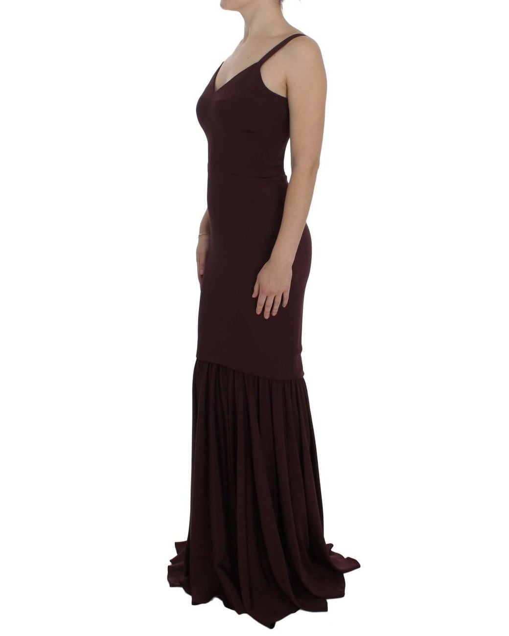 Dolce & Gabbana Black Stretch Full Length Sheath Dress