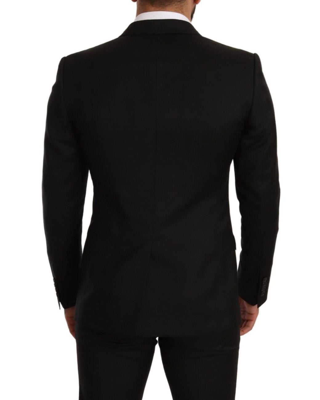 Dolce & Gabbana Black Check Martini Slim Fit 2 Piece Suit for men