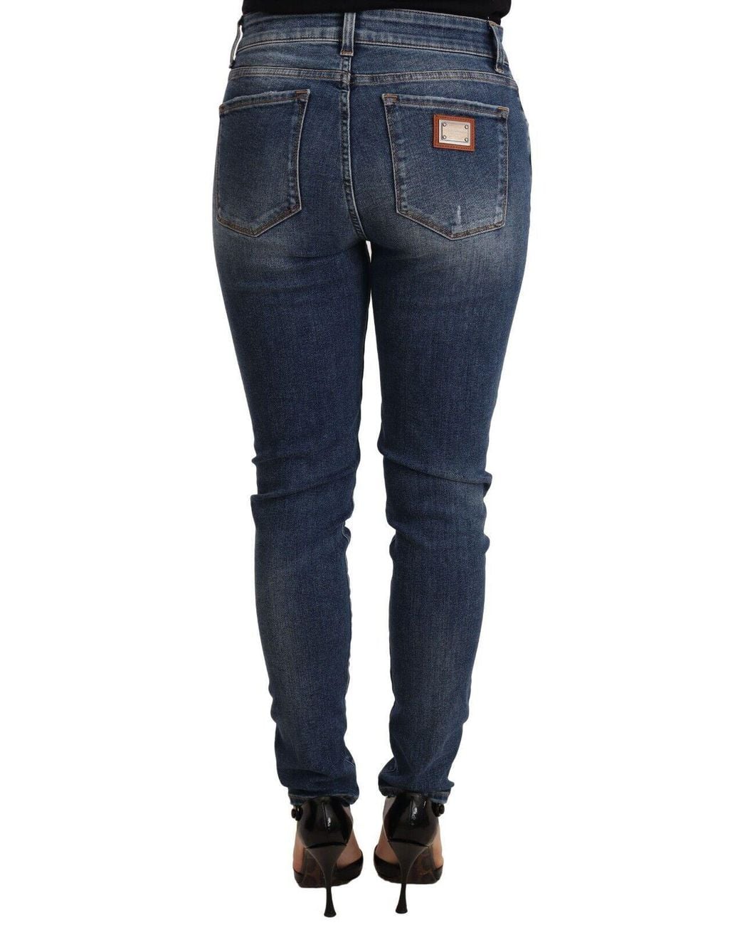 Dolce & Gabbana Dolce Gabbana Blue Wash Skinny Denim Cotton Stretch Jeans