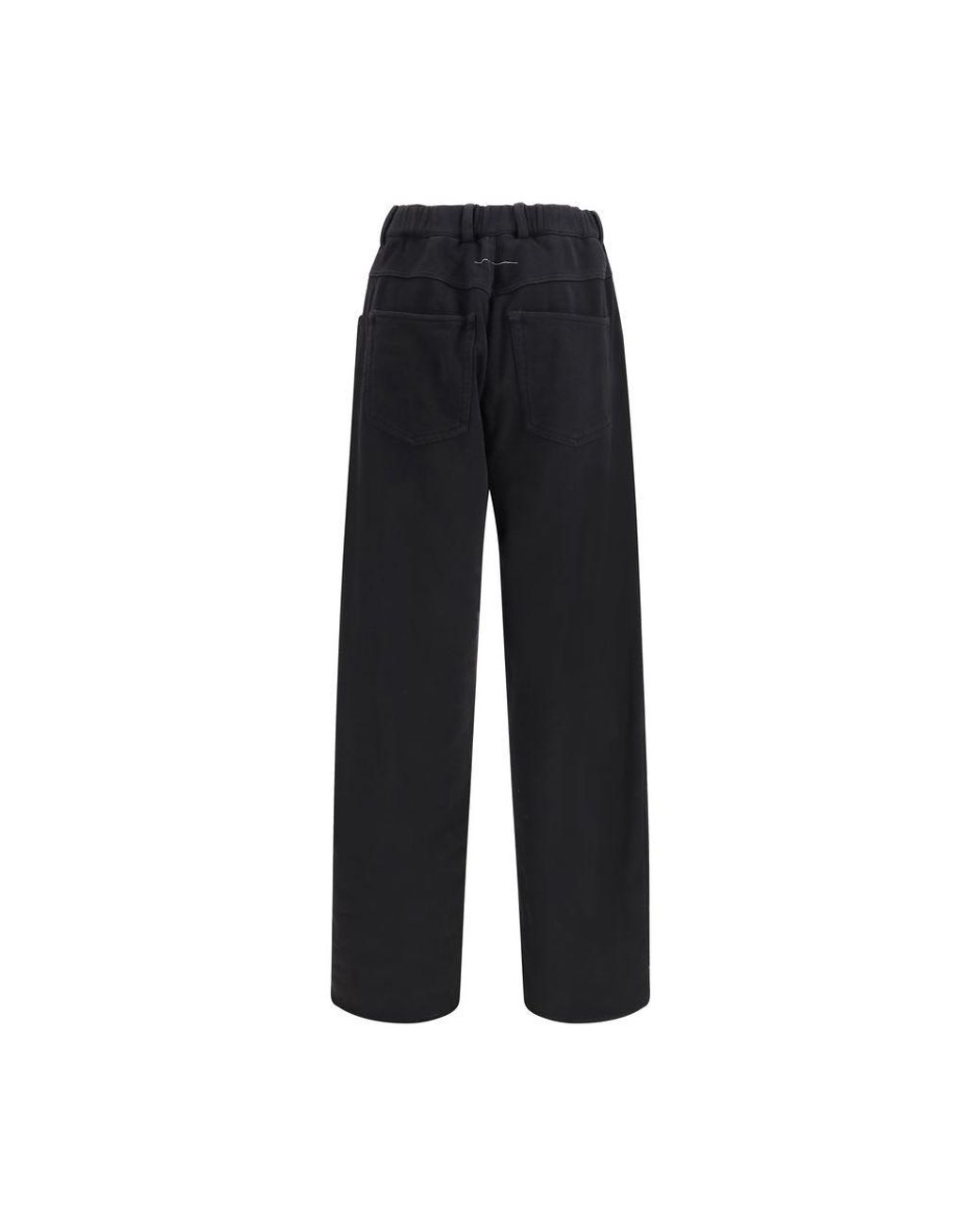 MM6 by Maison Margiela Black Cotton Casual Pants