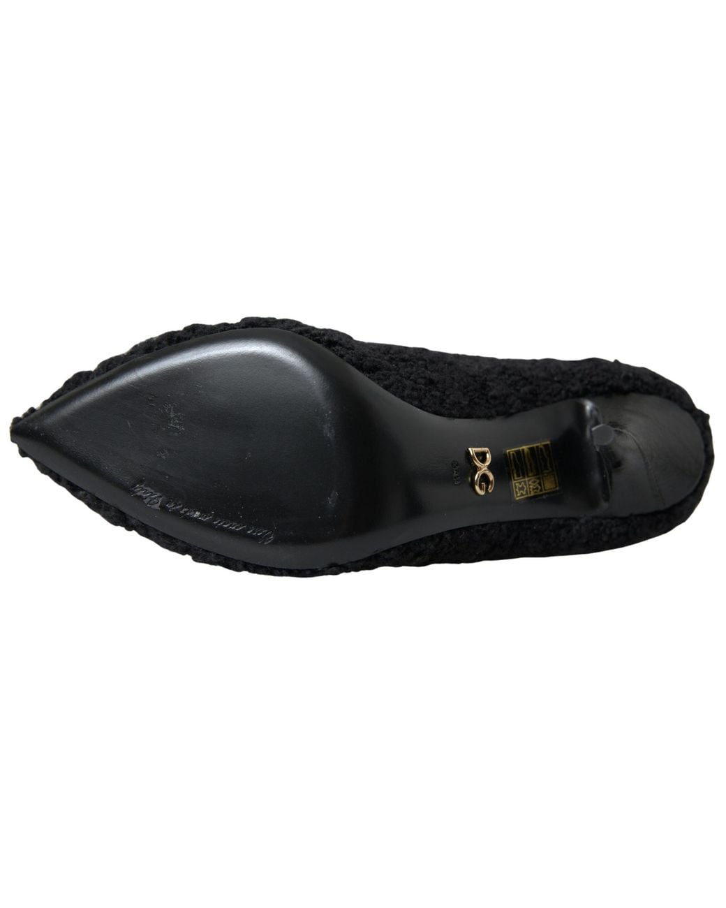 Dolce & Gabbana Black Elegant Virgin Wool Mid Calf Boots