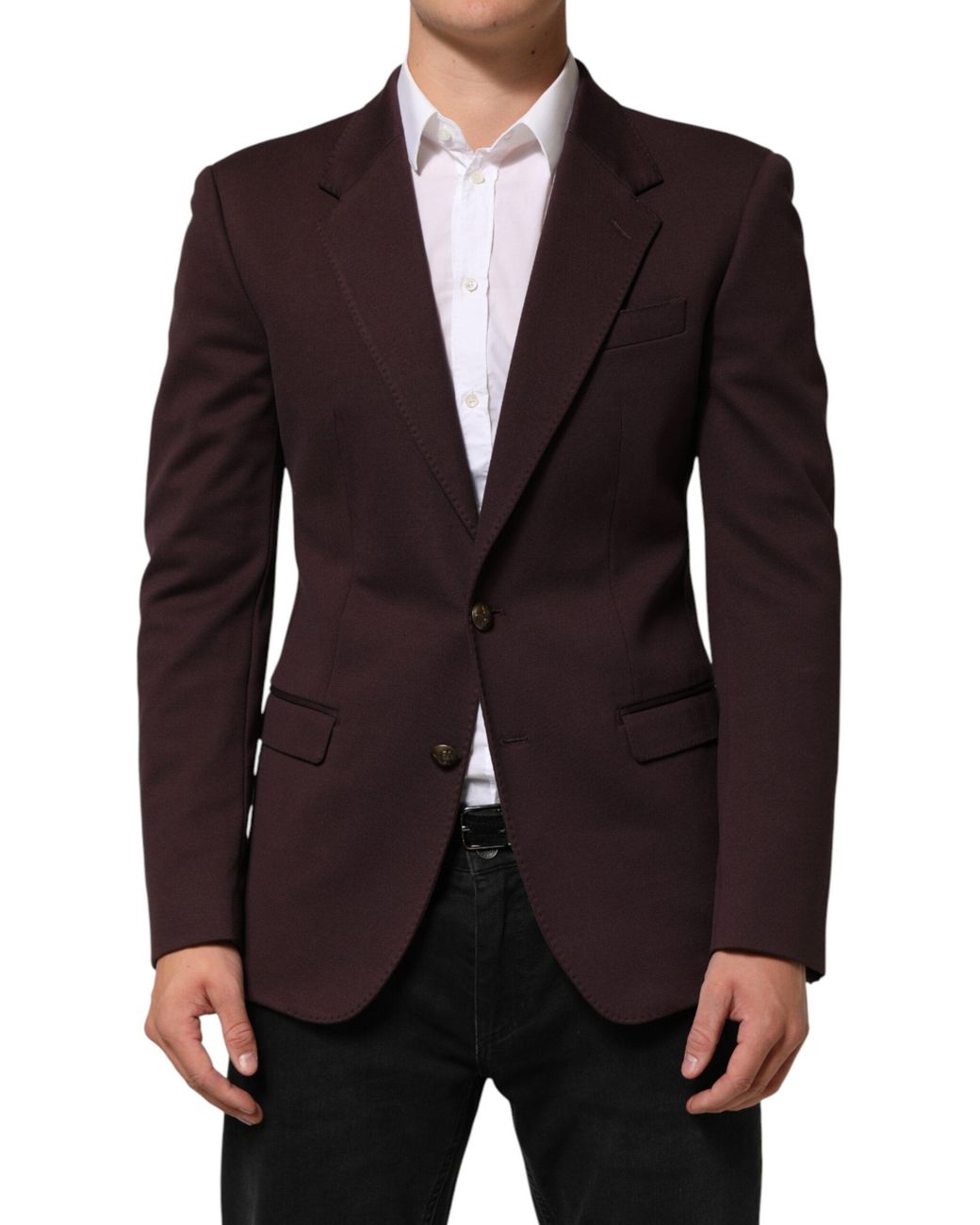 Dolce & Gabbana Blue Cotton 2 Buttons Suit Jacket Blazer for men
