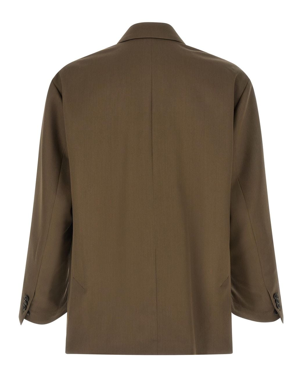 Ssstein Green Double-Breasted Blazer Wool for men