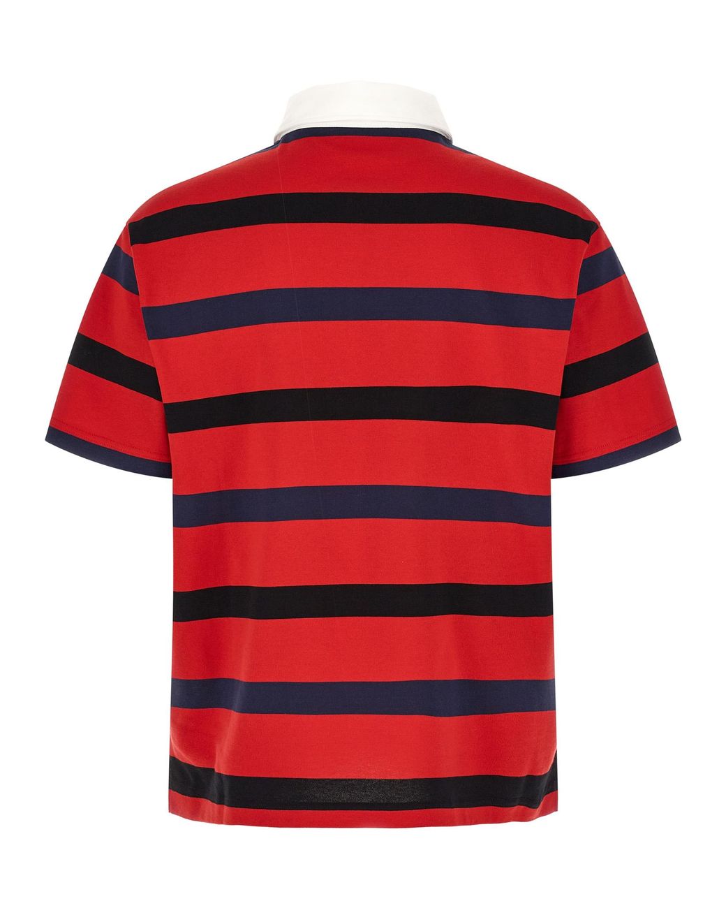 Prada Red Cotton Polo Shirt for men
