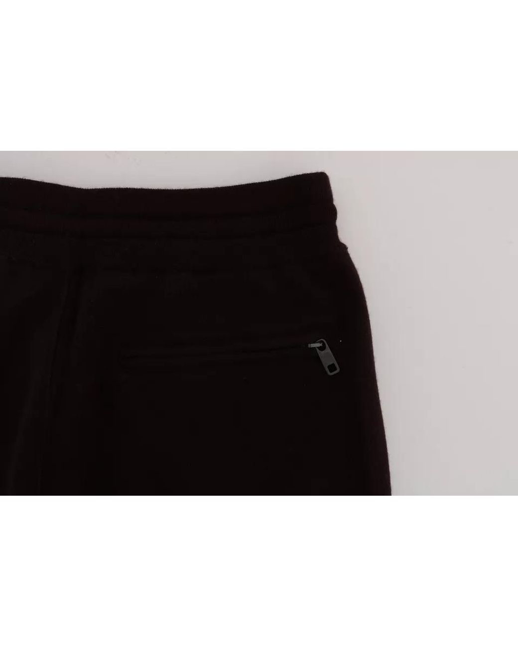 Dolce & Gabbana Black Cashmere Gym Training Sport Pants for men