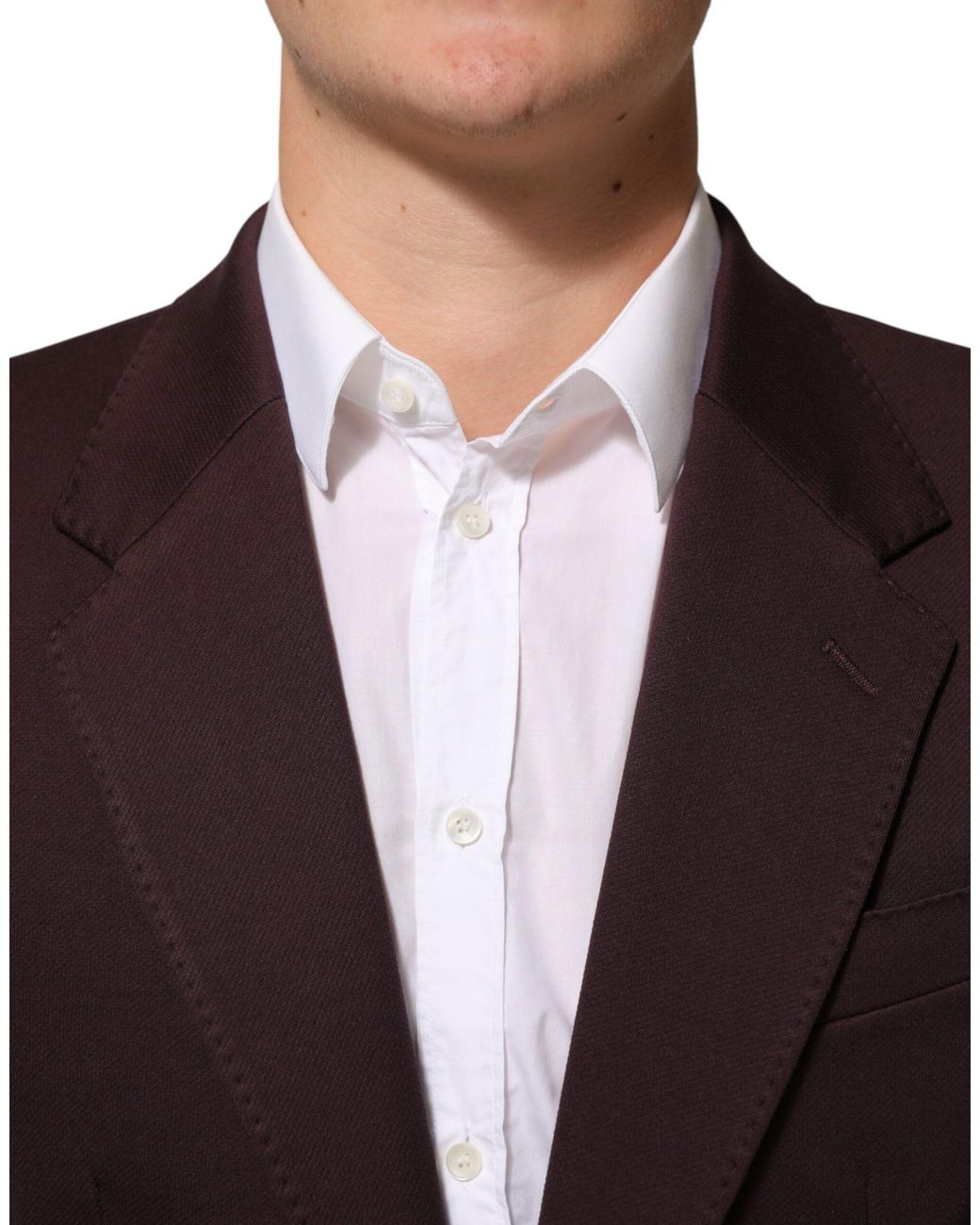 Dolce & Gabbana Blue Cotton 2 Buttons Suit Jacket Blazer for men