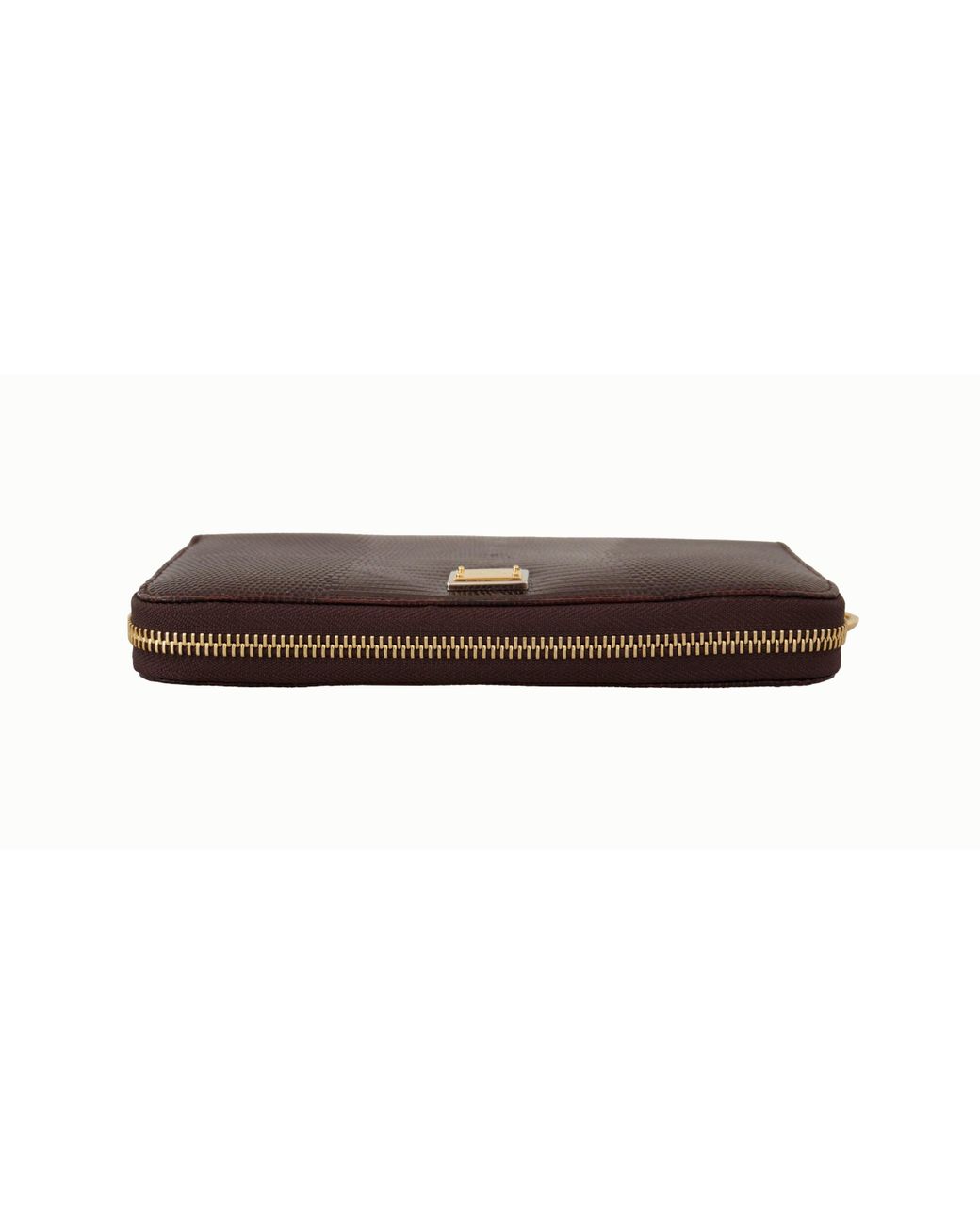 Dolce & Gabbana Bordeaux Leather Zip Around Continental Wallet in Black |  Lyst