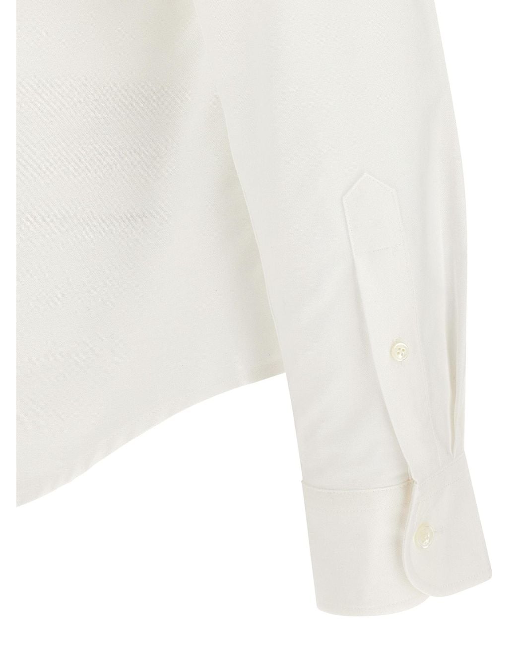 AMI White Cotton Blouse for men