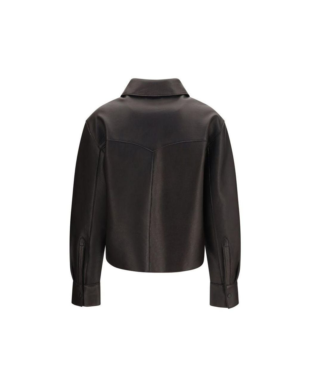 P.A.R.O.S.H. Black P.A.R.O..H. Lamb Leather Leather Jacket