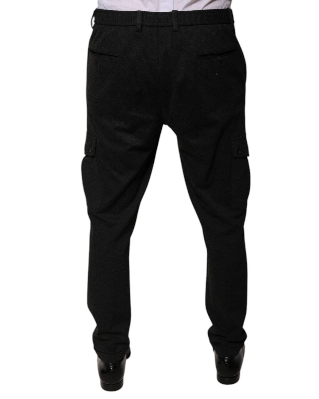 Dolce & Gabbana Black Cargo Trousers Pt0001 for men